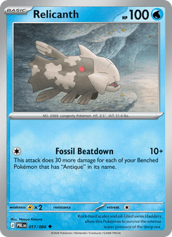 Relicanth - pokemon TCG Card