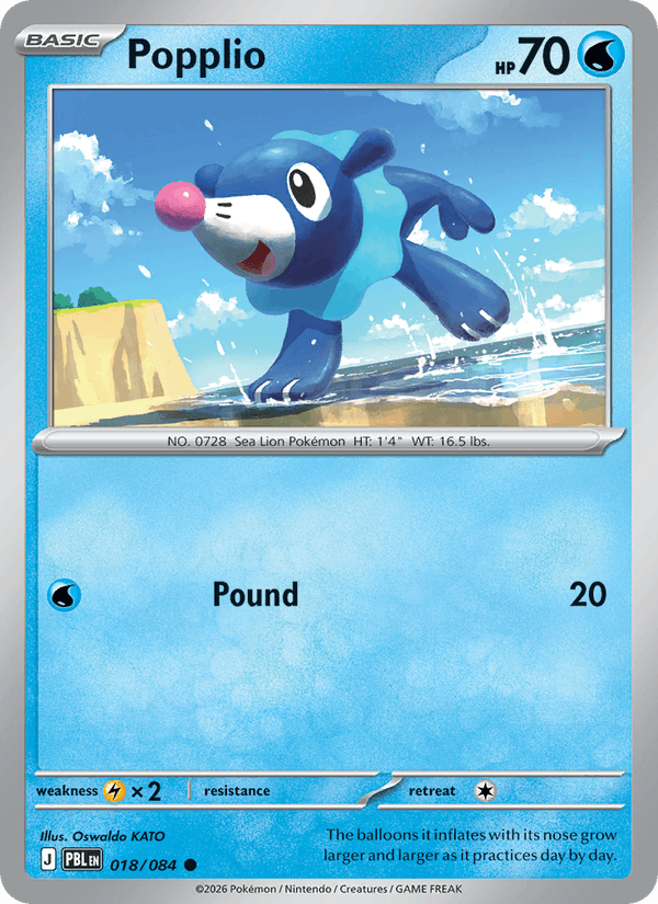 Popplio - Pokémon TCG Card
