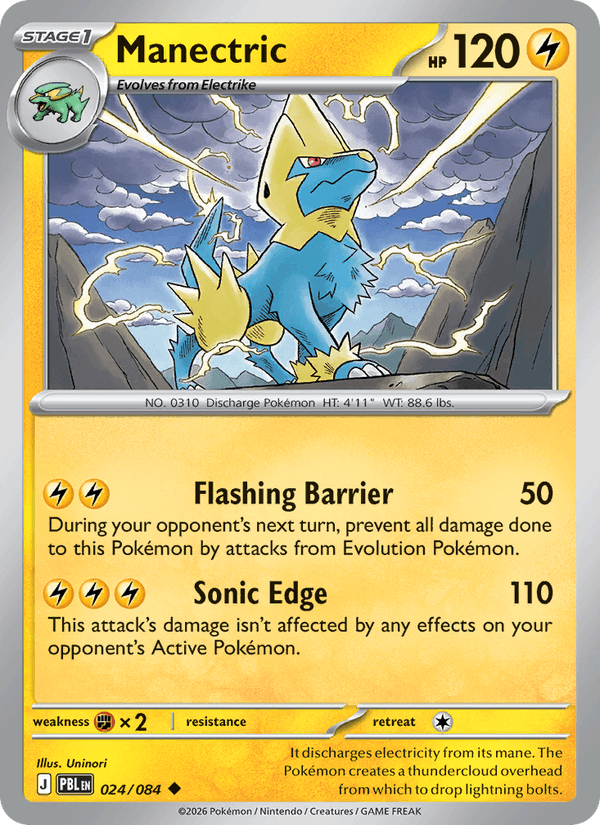 Manectric - Pokémon TCG Card