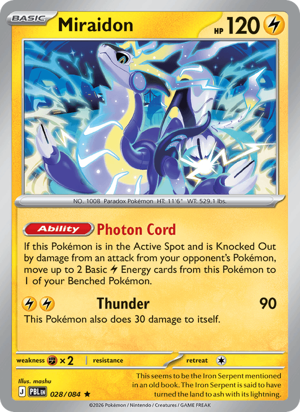 Miraidon - Pokémon TCG Card