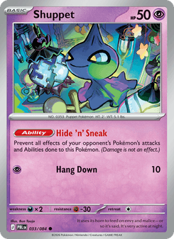Shuppet - pokemon TCG Card