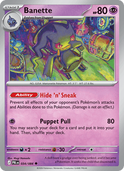 Banette - pokemon TCG Card