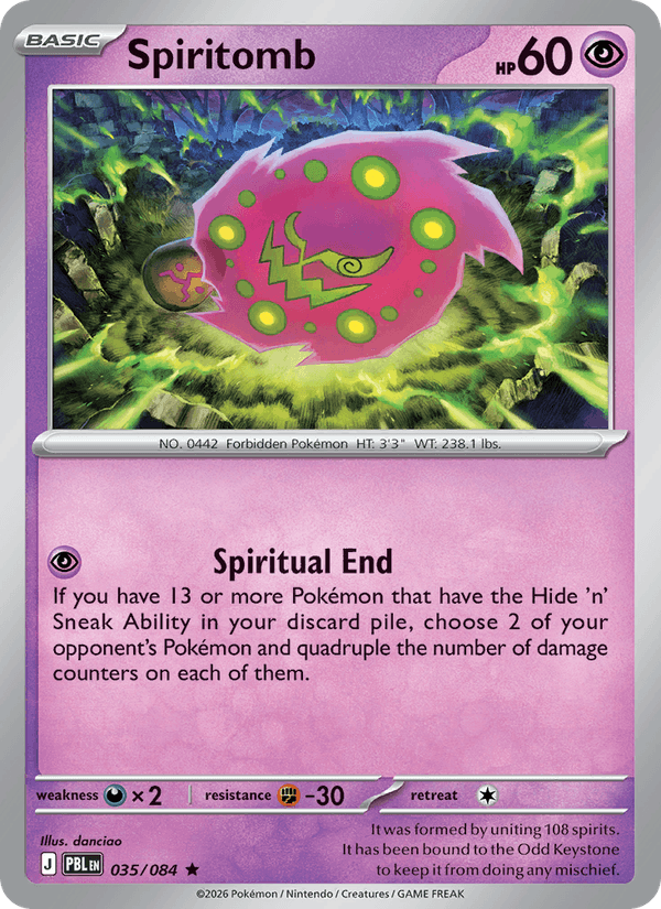 Spiritomb - Pokémon TCG Card