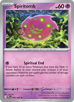 Spiritomb - pokemon TCG Card
