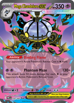 Mega Chandelure ex - pokemon TCG Card