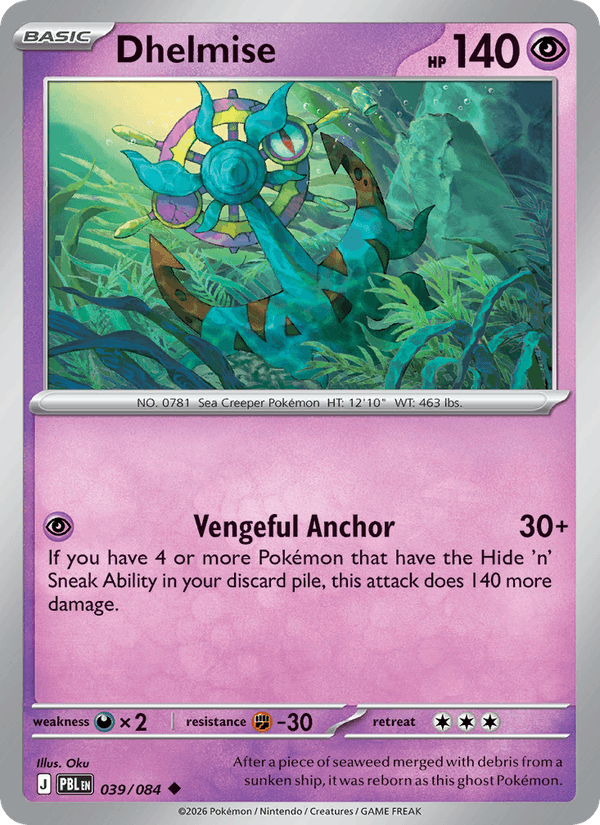 Dhelmise - Pokémon TCG Card