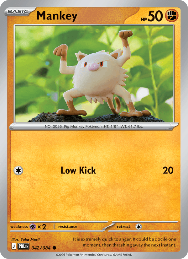 Mankey - Pokémon TCG Card