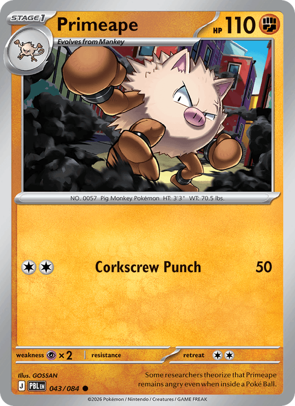 Primeape - Pokémon TCG Card