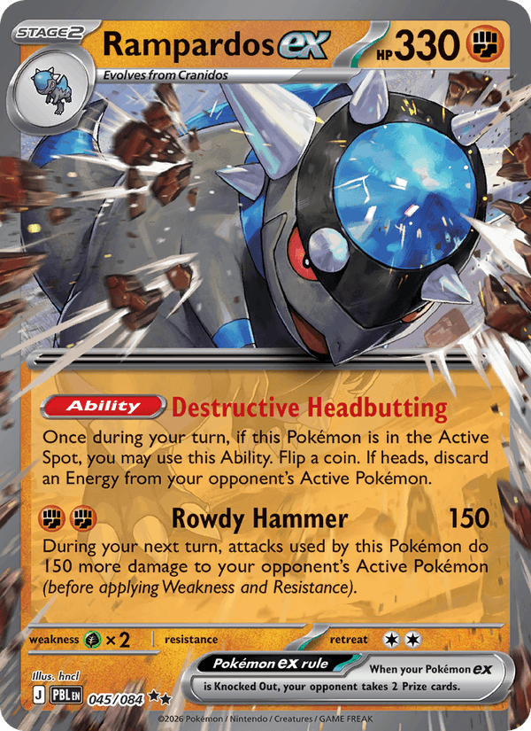 Rampardos ex - Pokémon TCG Card