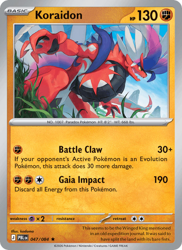 Koraidon - Pokémon TCG Card