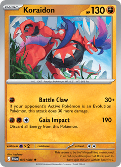 Koraidon - pokemon TCG Card