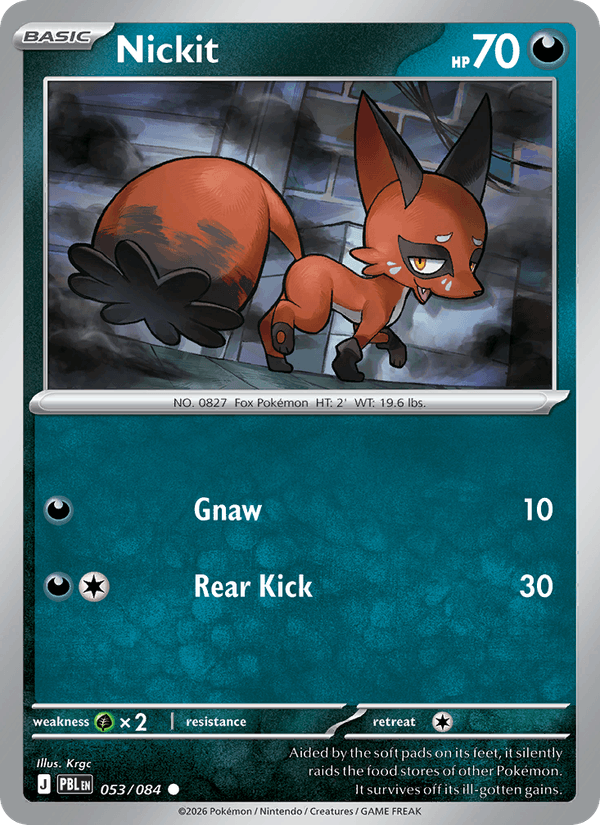Nickit - Pokémon TCG Card