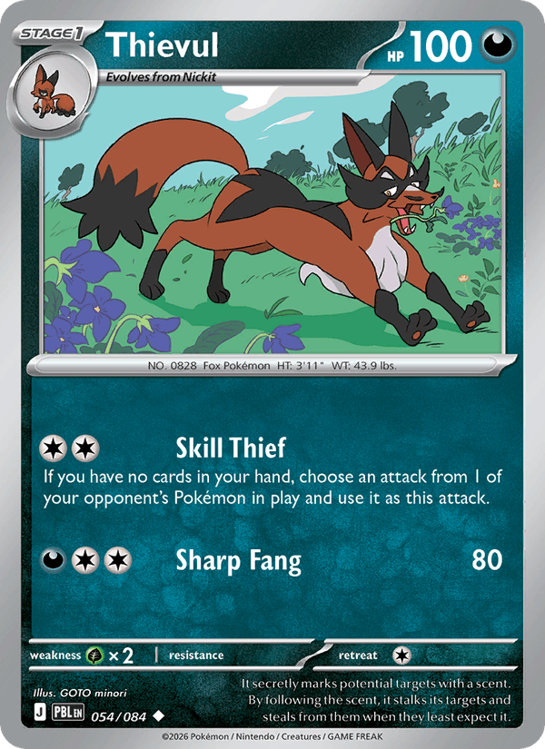 Thievul - Pokémon TCG Card