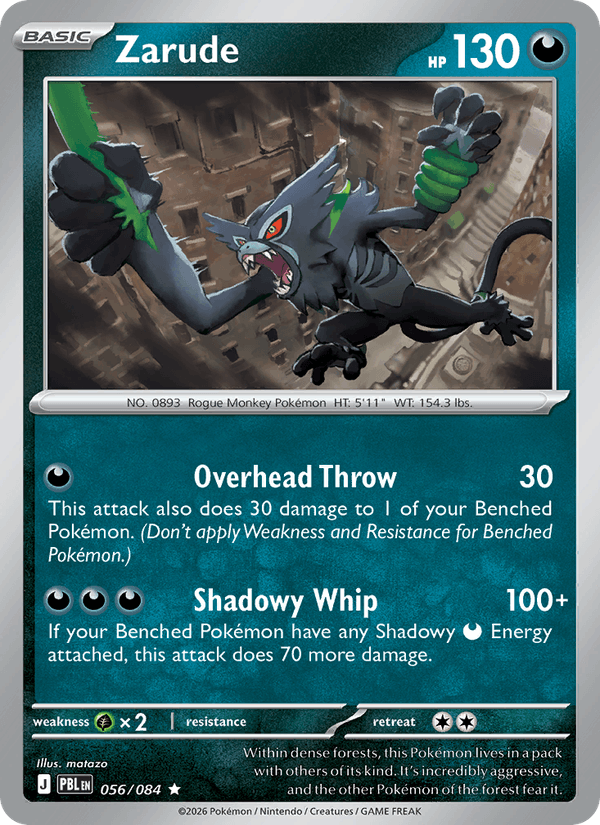 Zarude - Pokémon TCG Card