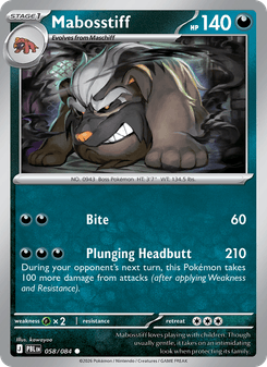 Mabosstiff - pokemon TCG Card