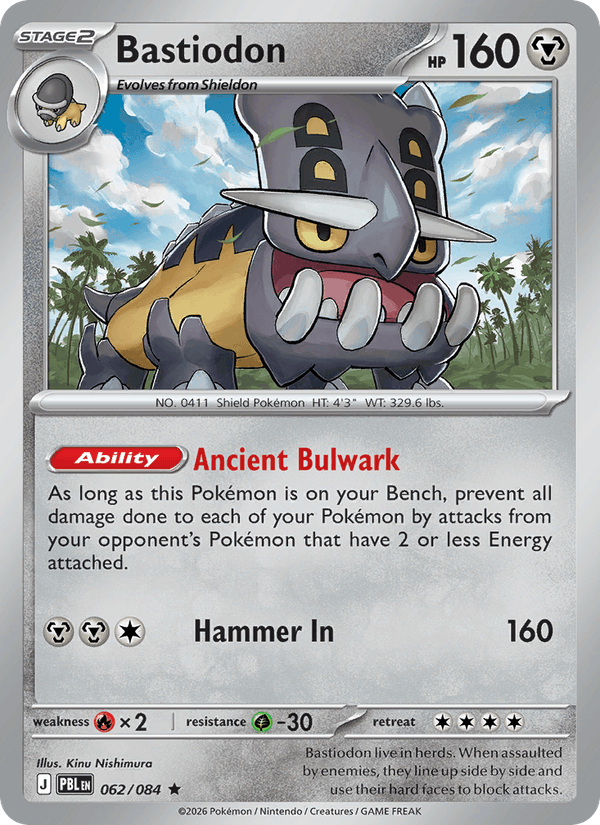 Bastiodon - Pokémon TCG Card