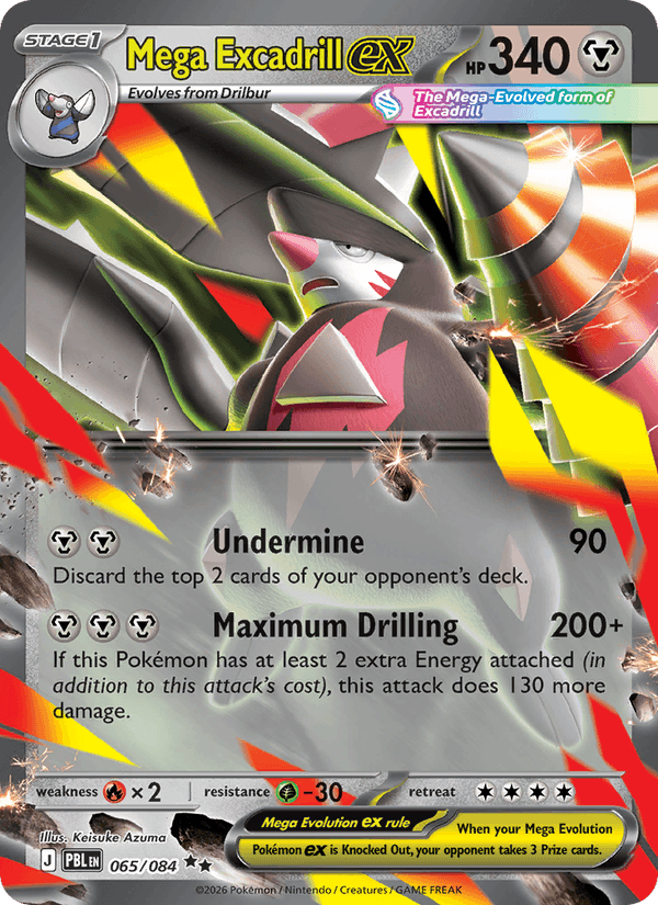 Mega Excadrill ex - Pokémon TCG Card