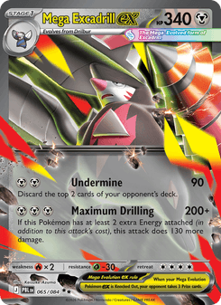 Mega Excadrill ex - pokemon TCG Card