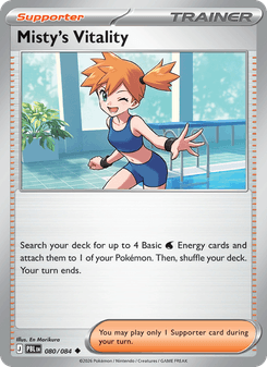 Misty's Vitality - pokemon TCG Card
