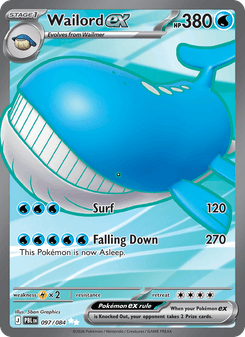 Wailord ex - pokemon TCG Card