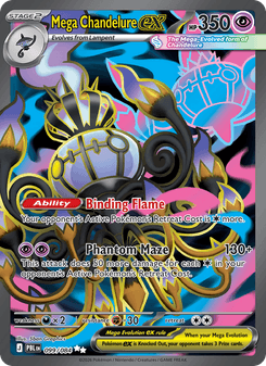 Mega Chandelure ex - pokemon TCG Card