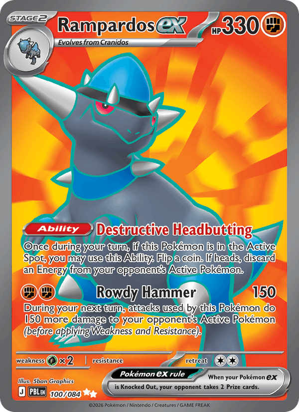 Rampardos ex - Pokémon TCG Card
