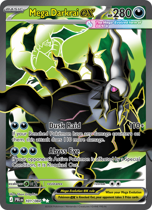 Mega Darkrai ex - Pokémon TCG Card