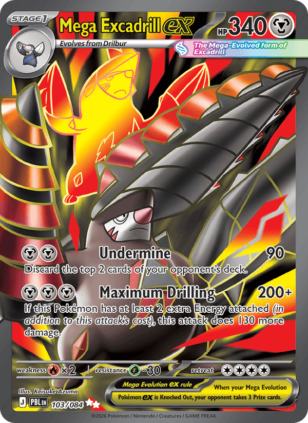 Mega Excadrill ex - Pokémon TCG Card