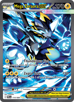 Mega Zeraora ex - pokemon TCG Card
