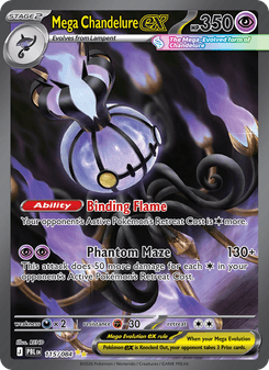 Mega Chandelure ex - pokemon TCG Card