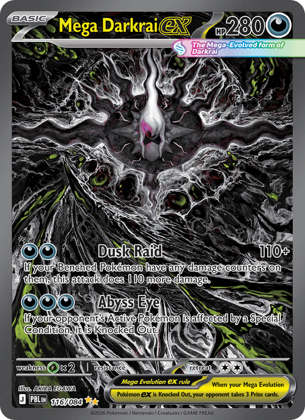 Mega Darkrai ex - Pokémon TCG Card