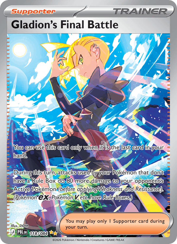Gladion's Final Battle - Pokémon TCG Card