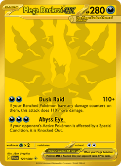 Mega Darkrai ex - pokemon TCG Card