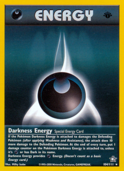 Darkness Energy - pokemon TCG Card