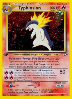Typhlosion - pokemon TCG Card