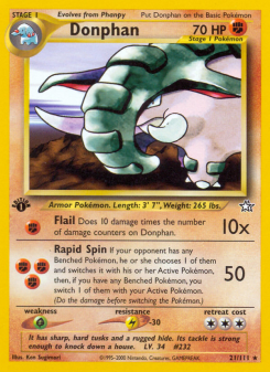 Donphan - pokemon TCG Card