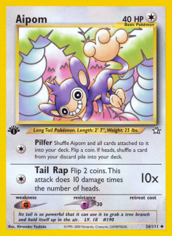 Aipom - pokemon TCG Card
