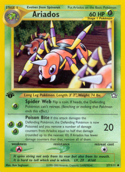 Ariados - pokemon TCG Card