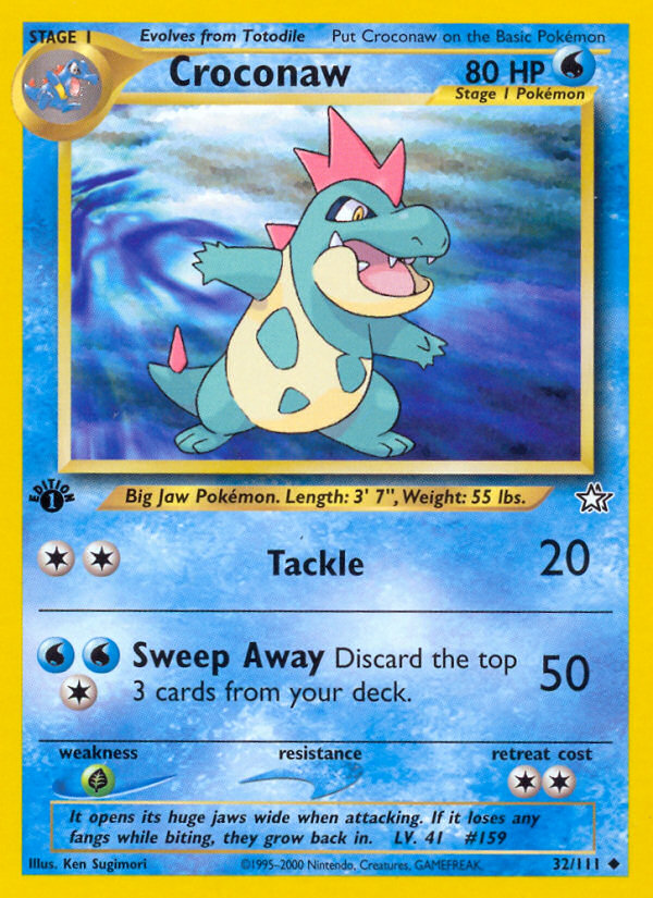 Croconaw - Pokémon TCG Card