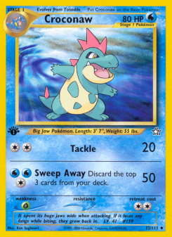 Croconaw - pokemon TCG Card