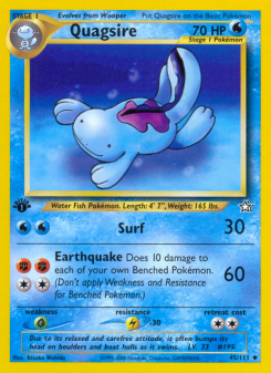 Quagsire - pokemon TCG Card