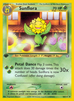 Sunflora - pokemon TCG Card