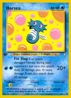 Horsea - pokemon TCG Card