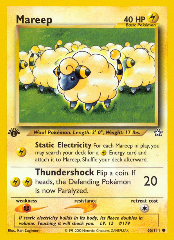 Mareep - Pokémon TCG Card