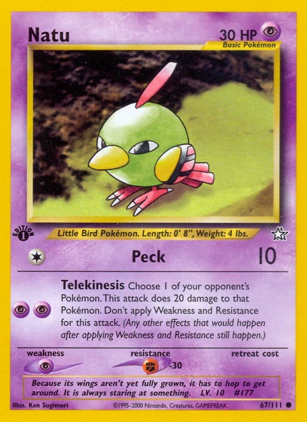 Natu - Pokémon TCG Card