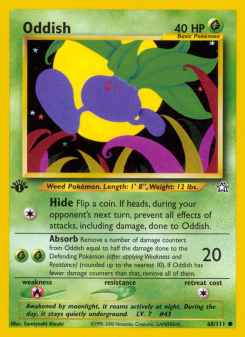 Oddish - pokemon TCG Card