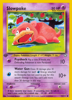Slowpoke - pokemon TCG Card