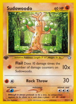 Sudowoodo - pokemon TCG Card