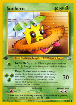 Sunkern - pokemon TCG Card