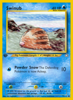 Swinub - pokemon TCG Card